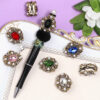oly-86a366d8233e6aff4b54fd2476ed9946 Wholesale Western Regions Princess Oval Rhinestone Through-Hole Beads