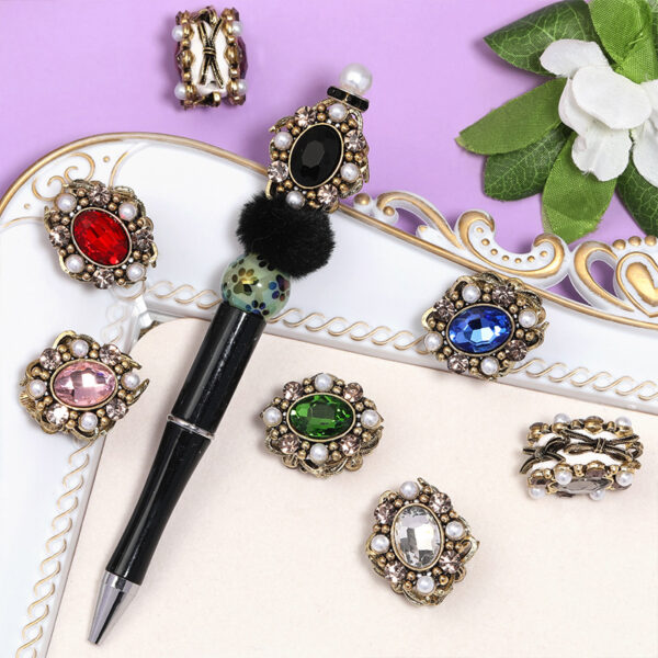 oly-86a366d8233e6aff4b54fd2476ed9946 Wholesale Western Regions Princess Oval Rhinestone Through-Hole Beads
