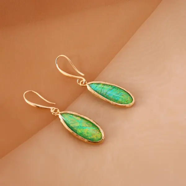 Wholesale fashion water droplets gem drop earrings - Nihaojewelry
