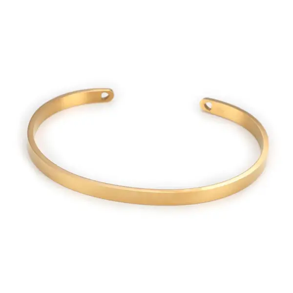 Fashion Geometric Stainless Steel Bangle