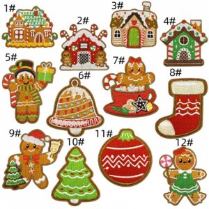 Christmas patch set (12 pieces)