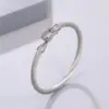 Hip Hop Titanium Steel Open Bracelet