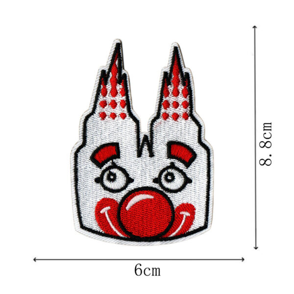 oly-86c5b49667a7a97f3c168a738c71e4ff Wholesale Red cartoon carnival embroidered patch