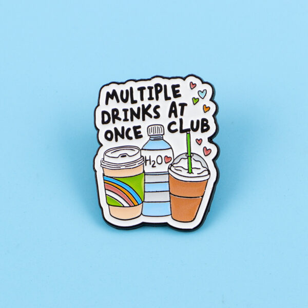 Wholesale English alphabet quotes cartoon metal badges and ornaments