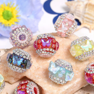Wholesale Heavy Industry Xiyu Princess Butterfly Pearl Diamond Rhinestone Chain DIY Beads Mobile Phone Chain Beaded Pen Aessories Material
