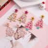 Wholesale Cute cartoon beaded Christmas earrings, Christmas tree earrings