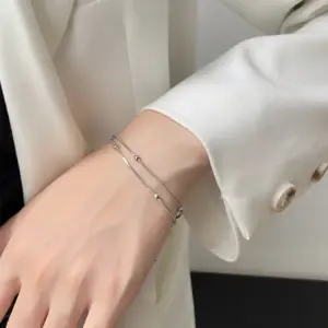 Wholesale PVD Coated 18K Gold Plated Solid Color Stainless Steel Glam Solid Color Waterproof Non Tarnish 304 Stainless Steel Bracelets