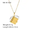 Wholesale Ion Plating (IP) 18K Gold Plated Love Envelope Red Heart 304 Stainless Steel French Style Classic Commute Pendant Necklace