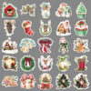 Wholesale 50 Christmas Retro Watercolor Stickers