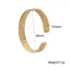 Wholesale PVD Coated Real Gold Plated 18K Gold Irregular Solid Color 304 Stainless Steel IG Style Modern Style Simple Style Waterproof Non Tarnish Bangle