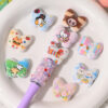 Wholesale 10pcs/pack Cartoon Monster Printed Beads Butterfly Acrylic Beads