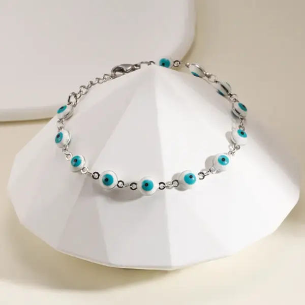 Wholesale Streetwear Eye 201 Stainless Steel Bracelets In Bulk