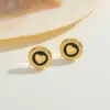 Wholesale Geometric Heart Shaped Stainless Steel 18K Gold Plated Earrings Fashionable Casual Elegant Cute Polished Finish For All Seasons