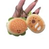 Wholesale Creative Cute Hamburger Bread Key Chain Plush Doll Bag Pendant Girl Doll Food Play Key Chain Pendant