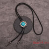 Wholesale Turquoise Pattern Alloy Accessories Polo Tie Fashion Collar Necklace