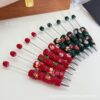 Wholesale Two-tone Christmas rhinestone ballpoint pen