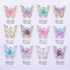 Wholesale New Butterfly Nail Art Accessories Laser Magic Color Gradient Ice Penetrant Elf Butterfly Stereoscopic Nail Accessories Nail Art Butterfly