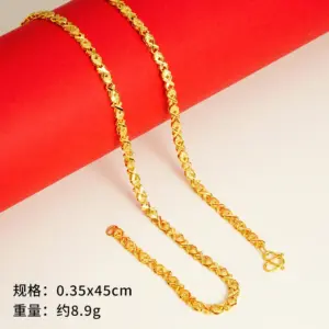 Double-Sided X-Heart Chain