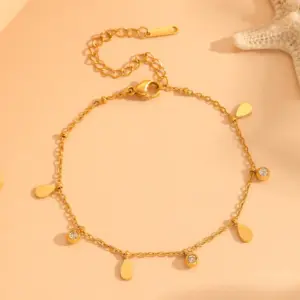 Water Drop Bracelet with Diamond