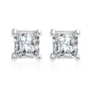 Wholesale Fashion Geometric Copper Plating Zircon Ear Studs 1 Pair