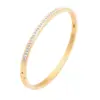 Wholesale Round Rose Stainless Steel Simple Style Bangle