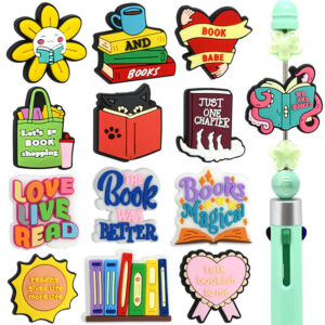 Wholesale Random 100pcs Student School Bookworm Beads