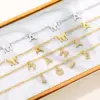 Wholesale 304 Stainless Steel Stainless Steel Letter PVD Coated 18K Gold Plated Elegant Basic Plating Gold Silver Necklace