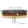 oly-87a887ef7a18ef1c1fd4f84bcc4476fe Wholesale European and American New Retro Style Wooden Beads Stacked Bracelets Men's Beaded Cross Pendant Bracelet Set Wholesale Bracelets