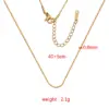 PVD Coated 18K Gold Real Gold Plated Geometric Stainless Steel Basic Waterproof Non Tarnish Stainless Steel Necklace