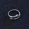 Wholesale PVD Coated White Gold Plated Gesture Stainless Steel Fashion Waterproof Non Tarnish Rings