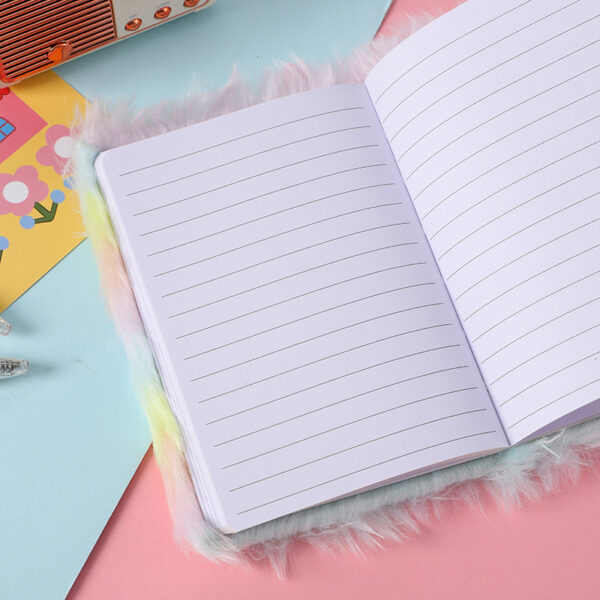 Wholesale Cartoon Plush Notebook Cute Girl's Bow Notepad