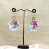 Wholesale Cross-Border Painted Wooden Earrings, Retro Fashion, Bohemian Style Design, Holiday Style Earrings, Mother's Day Aessories