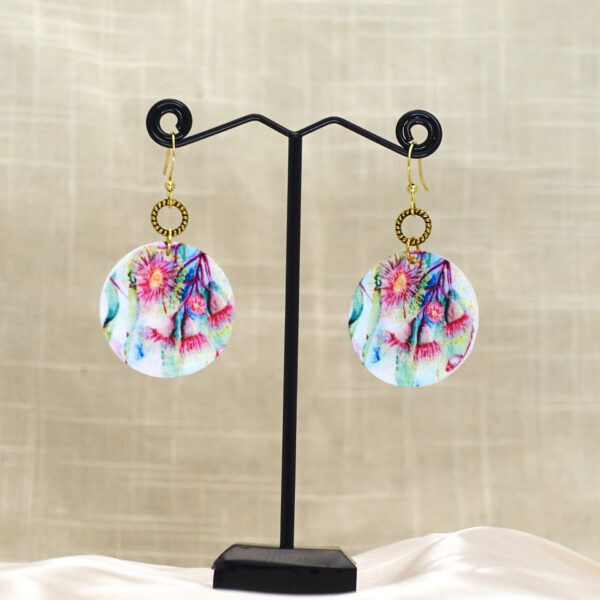 Wholesale Cross-Border Painted Wooden Earrings, Retro Fashion, Bohemian Style Design, Holiday Style Earrings, Mother's Day Aessories