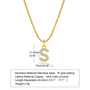 Gold / Letter S