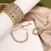 Wholesale Plated Geometric Colorful Devil's Eye Copper Fashion Enamel Copper Bracelets