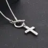 304 Stainless Steel Cross PVD Coated 18K Gold Plated Elegant Waterproof Non Tarnish Plating Necklace