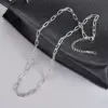 Wholesale PVD Coated Real Gold Plated Geometric Titanium Steel Simple Style Waterproof Non Tarnish Necklace