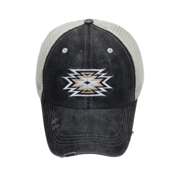 Wholesale Amazon AliExpress cross-border supply hat layer ponytail washed baseball cap embroidery casual baseball cap B946