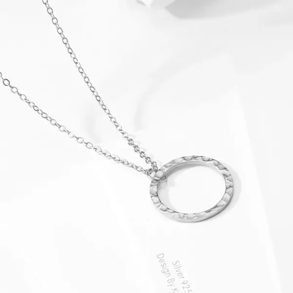 oly-87df654b2aac255322846a6e56aae386 Wholesale PVD Coated 14K Gold Real Gold Plated Geometric Stainless Steel Fashion Waterproof Non Tarnish 304 Stainless Steel Necklace