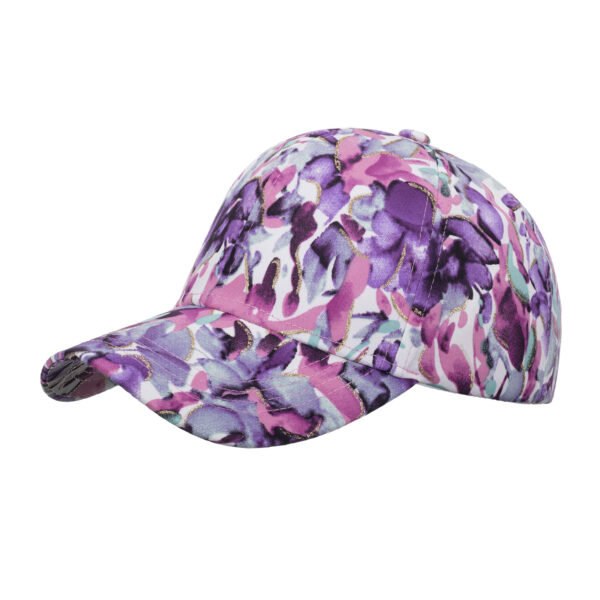 Wholesale Korean Style Big Flower Baseball Cap Spring and Summer Outdoor Sun Hat Casual Trendy Cap Flower Hat B1090