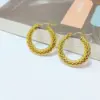 Wholesale 1 Pair Ins Style U Shape Geometric Plating Stainless Steel 18k Gold Plated Earrings
