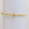 Wholesale New DIY Design Niche Temperament Inlaid Zirconium 26 English Letter Accessories Copper Bead Beaded Bracelet Ornament