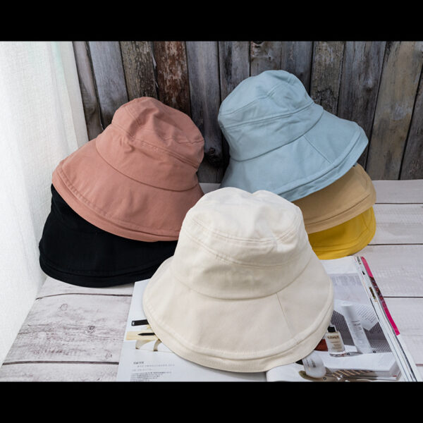 Wholesale Fisherman hat women's spring and autumn cover face Korean style sun protection UV sun protection hat big brim trendy all-match big brim summer
