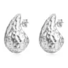 Wholesale 1 Pair Simple Style Water Droplets Plating Stainless Steel Ear Studs