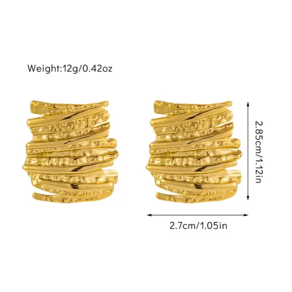 Wholesale 1 Pair Vintage Style Luxurious Classic Style Geometric 304 Stainless Steel Ear Studs