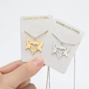 Wholesale Jewelry Fashion Animal 201 Stainless Steel 18K Gold Plated Plating Stainless Steel Necklaces