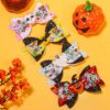 Wholesale Halloween pumpkin ghost bat skull candy needle bow children's hair clip