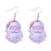 oly-882d18366f038bc0bcd69036488332d4 Wholesale Christmas Y2K Colorful Pendant Earrings Wooden Double-sided Christmas Earrings Gift