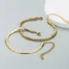 Fashion Geometric 304 Stainless Steel 18K Gold Plated No Inlaid Bracelets In Bulk