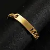 Wholesale Real Gold Plated Leaves 304 Stainless Steel Vacation Rock Classic Style Waterproof Non Tarnish 304 Stainless Steel Bracelets